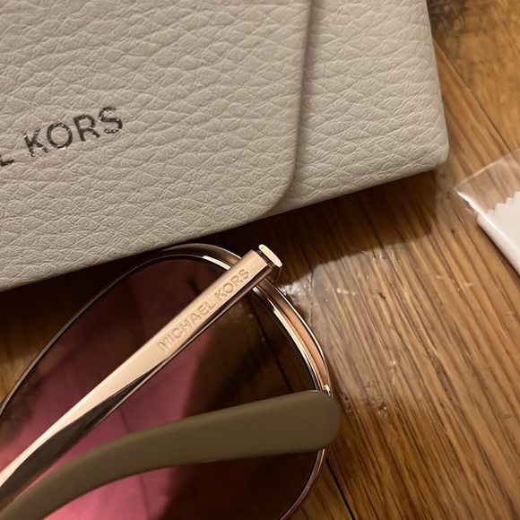Rose Gold Michael Kors Aviator Sunglasses - Picture 3 of 3